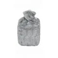 Produktbild: HUGO FROSCH 0570 Wärmflasche Klassik Soft, Tierfelloptik, 1,80 l, grau