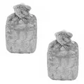 Produktbild: 2er Set Wärmflasche Flauschbezug Grau - Hugo Frosch