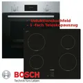 Produktbild: Herd Set Induktion Autark Bosch Einbau Backofen mit Teleskop und Kochfeld 60 cm