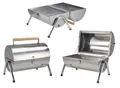 Produktbild: Edelstahl Picknick Grill 50x30x36,8cm Picknickgrill 2 Kohleroste Reisegrill