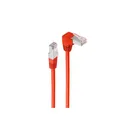 Produktbild: Shiverpeaks Patchkabel cat 6 S/FTP PIMF Winkel-gerade rot 0,5m