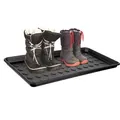 Produktbild: BigDean Schuhabtropfschale Schuhablage groß - Abtropfschale für Schuhe - 71,5 x 34,5 x 3 cm - Schuhmatte mit erhöhtem Rand - Schuh-Abtropfschale... - Schwarz
