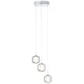 Produktbild: Brilliant Rafa LED Pendelleuchte 3flg Rondell chrom/rauchglas Innenleuchten,Pendelleuchten,-Rondell | 3x 5.67W LED integriert, (Lichtstrom: 528lm, Lichtfarbe: 3000K) | In der Höhe einstellbar/Kabel