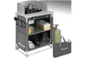 Produktbild: tectake Campingtisch Campingküche Premium mit Aluminiumgestell und 2 Fächern (1-St., 1 tlg), Sehr kompakt zerlegbare Aufbauküche mit Aluminiumgestell