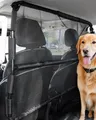 Produktbild: VEVOR Hunde Autobarriere 127 cm Trennwand Hundegitter Autoschutzgitter Haustierbarriere mit Netzgewebe, universell passende Hunde-Autobarriere für SUVs Lkws Fahrzeuge, schwarz