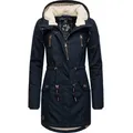 Produktbild: Ragwear Wintermantel Elsie stylischer Winterparka mit Kapuze und Teddyfleece blau XXXL (46)