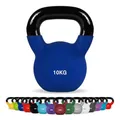 Produktbild: Kettlebell Neopren 2 – 30 kg inkl. Übungsposter (10 Kg - Dunkelblau) Kugelhantel