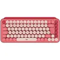 Produktbild: Logitech Pop Keys - Mini - Kabellos - RF Wireless + Bluetooth - Mechanischer Switch - QWERTY - Burgund - Pi - Weiß/Rosa