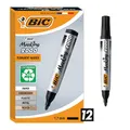 Produktbild: BIC Marking 2000 Permanent Marker, in Schwarz, Wasserfester Stift für Glas, Metall, Holz & Co, Strichstärke 1,7 mm, 12er Pack