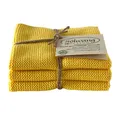 Produktbild: Solwang Putzlappen, Wischlappen, Wischtücher, Geschirrtuch, Handtuch, Reinigungstuch (100% Bio Baumwolle, Waschbar bei 60 Grad, 3 Stück gestrickte Wischtücher in kräftigem Gelb, 25x25 cm, 3-tlg., Saugfähigkeit und Funktionalität zu optimieren/ Versch, Ausführungen)