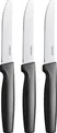 Produktbild: Fiskars Tischmesser-Set, 3-teilig, Functional Form, Edelstahl/Kunststoff, Schwarz, 1057562