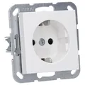 Produktbild: GIRA 445327 Steckdose Shutter erhöhter Berührungsschutz System 55 Reinweiß seidenmatt
