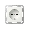 Produktbild: Gira 445327 SCHUKO-Steckdose 16 A 250 V~ mit Shutter System 55 Reinweiß matt