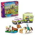 Produktbild: LEGO Friends Pferd und Fohlen mit Pferdeanhänger - Pferde Spielset mit Pflegezubehör, 4 Tierfiguren, Auto & 2 Mini Puppen - Geschenkidee zum Geburtstag für Mädchen ab 7 Jahren - 42695