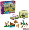 Produktbild: LEGO Friends 42695 Pferd und Fohlen mit Pferdeanhänger 42695