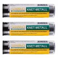 Produktbild: 3x Knet-Metall 2k 56g | Flüssigmetall, Metallkleber, Kaltmetall, Kleber für Metall | 3 Stück