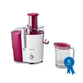 Produktbild: Bosch Entsafter MES25C0 700W VitaJuice XL Weiß/Cherry Edelstahl