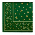 Produktbild: 50 Serviette Liam in Grün aus Linclass® Airlaid 40 x 40 cm - Weihnachten Deko