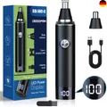 Produktbild: Nasenhaarschneider 2in1 Edelstahl Schmerzlos Lärmschutz