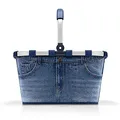 Produktbild: reisenthel carrybag Jeans 2 - Stabiler Einkaufskorb mit viel Stauraum und praktischer Innentasche – Elegantes und wasserabweisendes Design