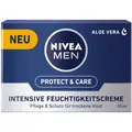 Produktbild: Beiersdorf AG NIVEA For Men PROTECT & CARE Intensive Feuchtigkeitscreme, Spendet langanhaltende Pflege und Feuchtigkeit, 50 ml - Dose 88812