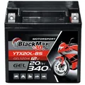 Produktbild: BlackMax YTX20L-BS Motorradbatterie GEL 12V 20Ah GTX20L-BS CTX20L-BS Outlander