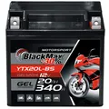 Produktbild: BlackMax YTX20L-BS Motorradbatterie GEL 12V 20Ah 52014 82000 CTX20L-BS GTX20-BS