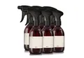 Produktbild: Oputec Sprühflasche 6 x 300ml Sprühflaschen aus Kunststoff Braun zum Befüllen + Etiketten