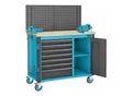 Produktbild: HAZET Fahrbare Werkbank 179NW-7/230 Schubladen flach: 6 x 76 x 522 x 398 mm Schubladen hoch: 1 x 161 x 522 x 398 mm Anzahl Werkzeuge: 230)