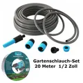 Produktbild: Gartenschlauch Wasserschlauch 20m Meter Schlauch 1/2 Zoll Set Zubehör 5-teilig