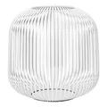 Produktbild: blomus Laterne Lito | White | Größe M | 28L x 28B x 27H cm | Kerzenhalter Weiß | Windlicht aus Edelstahl | Laterne Deko | Indoor Windlicht Medium
