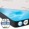 Produktbild: .® Gel Topper 200x200 cm, H2 H3 Matratzentopper mit 7 cm GelMemorySchaum, Kom...
