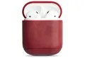 Produktbild: Krusell Handyhülle Etui Leder Skin Case Cover Schutz-Hülle Rot, für Ladecase Apple AirPods 1 2 Bluetooth Ohrhörer Kopfhörer