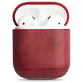 Produktbild: Krusell Etui Leder Skin Case Cover Schutz-Hülle für Apple AirPods 1 2 Ohrhörer