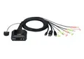 Produktbild: CS52DP ATEN 2-Port USB-C DisplayPort Hybrid Cable KVM Switch Kabel Digital/D ~D~