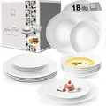 Produktbild: SÄNGER Porzellan Geschirrset New Port, Tafelservice 18 teilig für 6 Personen
