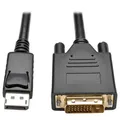 Produktbild: Eaton Tripp Lite Series DisplayPort 1.2 zu DVI Active Adapterkabel (DP mit Verriegelungen auf DVI-D Dual Link Stecker/Stecker), 6 ft. (1.8 m)