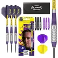 Produktbild: Target Steel Darts Luke Littler The Nuke Brass komplett Dartset Steeltip Darts
