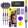 Produktbild: Target Darts Luke Littler Set – 22G Steel Tip Brass Darts oder 85-teiliges Dartz