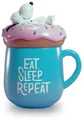 Produktbild: Close Up Peanuts Snoopy 3D Tasse Snoppy Eat, Sleep, Repeat, Keramik, mit Deckel, bedruckt