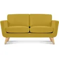 Produktbild: Schlafsofa Mit Armlehnen 'tagio', Gelb, Stoff, Scandinavian, 153x80x84 Cm - Konsimo