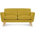 Produktbild: Schlafsofa mit Armlehnen 'tagio', Gelb, Stoff, Scandinavian, 153x80x84 cm - Konsimo