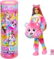 Produktbild: Mattel Cutie Reveal Barbie-Puppe mit Accessoires, Glücksbärchis-Serie 2, Zusammengehörigkeitsbärchi mit 10 Überraschungen