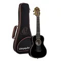 Produktbild: Ortega Guitars Konzert Ukulele Akustisch – Onyx Series – Inklusive Gigbag – Fichte, Mahagoni, Schwarz (RUOX-CC)
