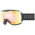 Produktbild: uvex downhill 2100 V - stylische, selbsttönende Skibrille mit Anti-Fog-Beschichtung für Damen und Herren - black matt/rainbow-clear - one size