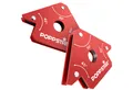 Produktbild: Poppstar Magnethalter Magnet-Schweißwinkel mit Winkelmaßen 45°, 90°, 135° (2-St), Schweißmagnet klein 2er-Set mit Haftkraft 11,3 kg