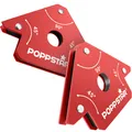 Produktbild: Poppstar 2er-Set Schweißmagnet klein | Magnet-Schweißwinkel mit Haftkraft 11,3kg