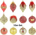 Produktbild: NEU Weihnachtsbaum Kugeln bruchsicher Pailletten Federn für Deko Advent Schmuck