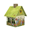 Produktbild: Crottendorfer - Räucherhaus Metall inkl. Räucherkerzenhalter - für Räucherkerzen Gr. M - Maße: 7,2 x 7,8 x 9,8 cm - Motiv: Blumenmeer - Made in Germany