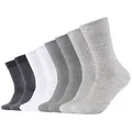 Produktbild: s.Oliver Unisex Socken, 8er Pack - Kurzsocken, einfarbig Weiß/Grau 35-38